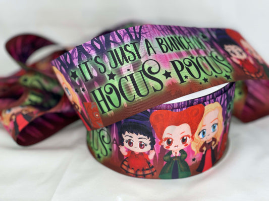 5 yards 3" Hocus Pocus Ribbon