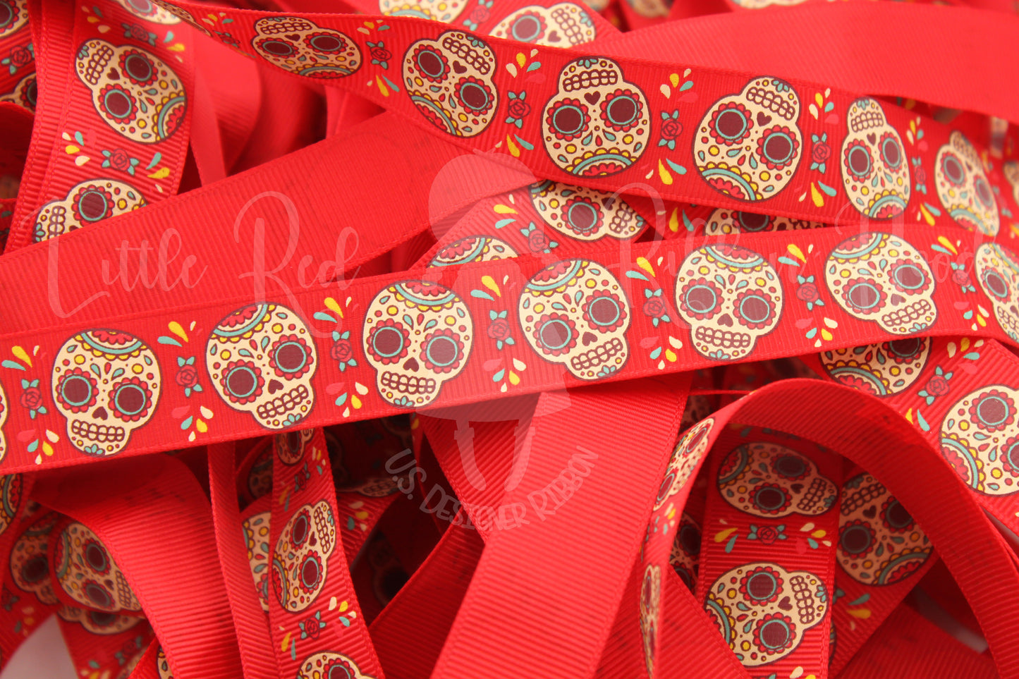 5 Yards 7/8" Sugar Skull Ribbon