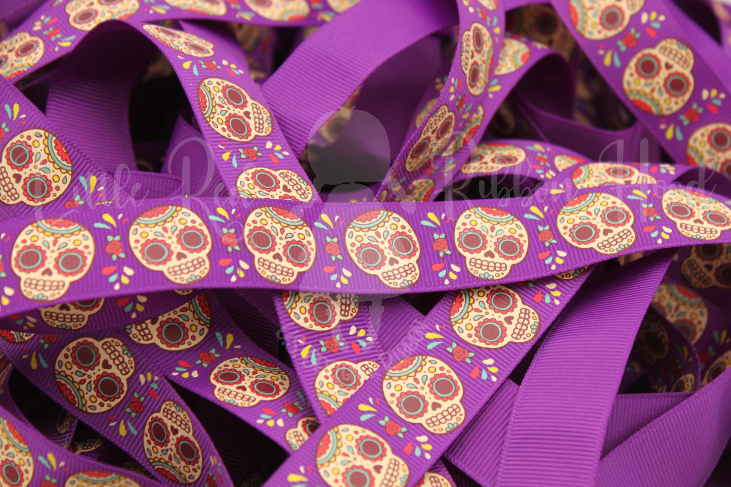 5 Yards 7/8" Sugar Skull Ribbon