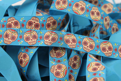 5 Yards 7/8" Sugar Skull Ribbon